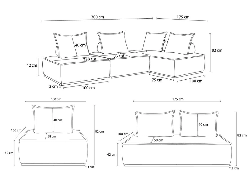 Ecksofa BOBOCHIC ELISA