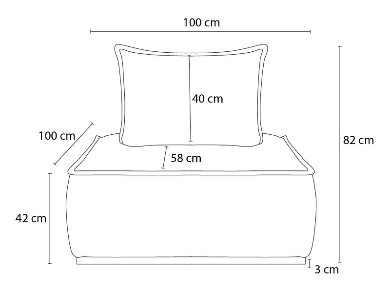 Modulare Sessel für Sofa BOBOCHIC ELISA