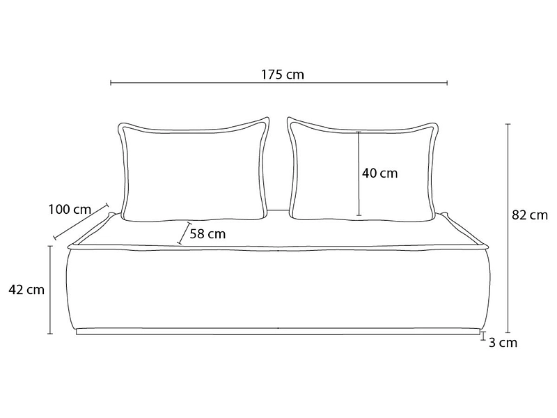 Modulare Sessel für Sofa BOBOCHIC ELISA