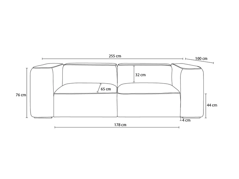 2er Sofa BOBOCHIC ZEPHYR