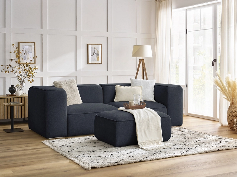 2er Sofa mit Hocker BOBOCHIC ZEPHYR