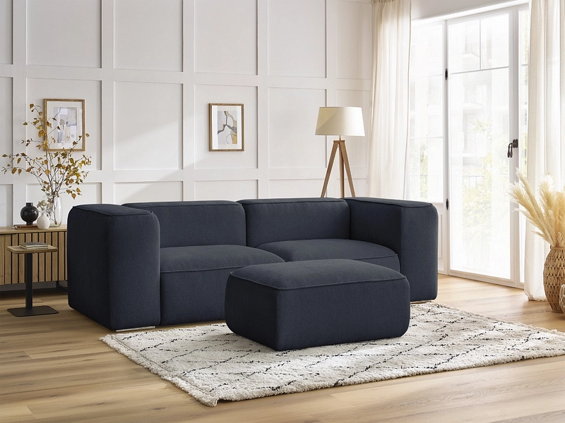 2er Sofa mit Hocker BOBOCHIC ZEPHYR