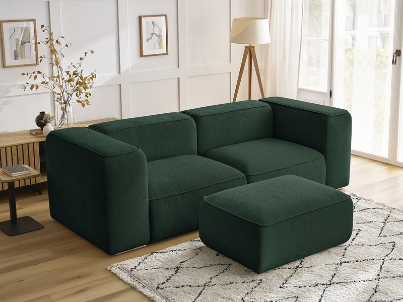 2er Sofa mit Hocker BOBOCHIC ZEPHYR