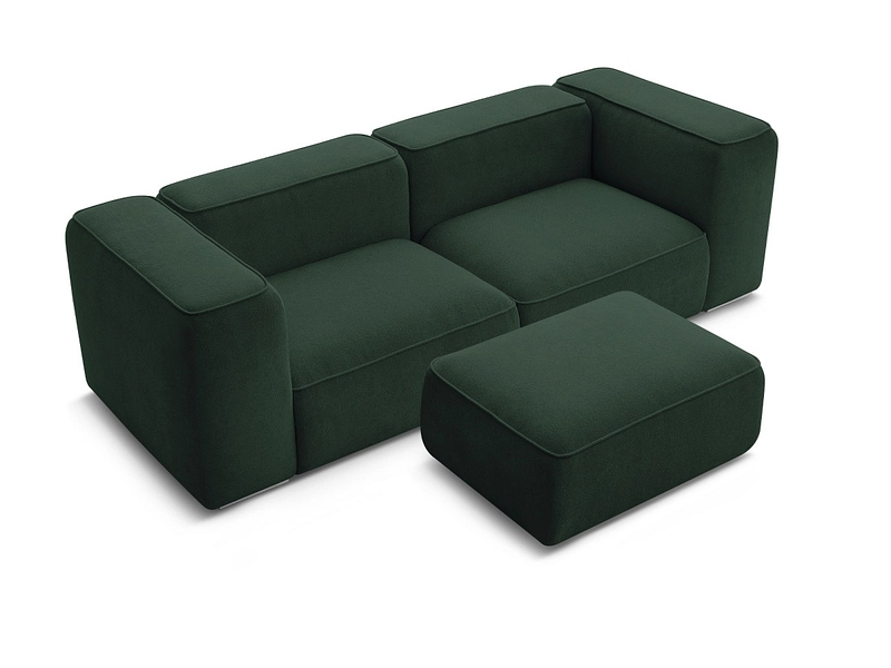 2er Sofa mit Hocker BOBOCHIC ZEPHYR