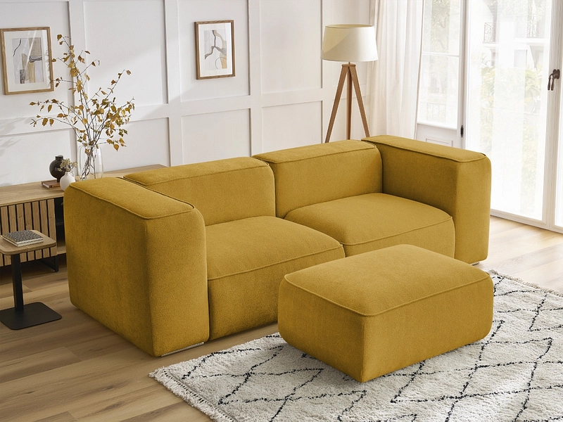 2er Sofa mit Hocker BOBOCHIC ZEPHYR