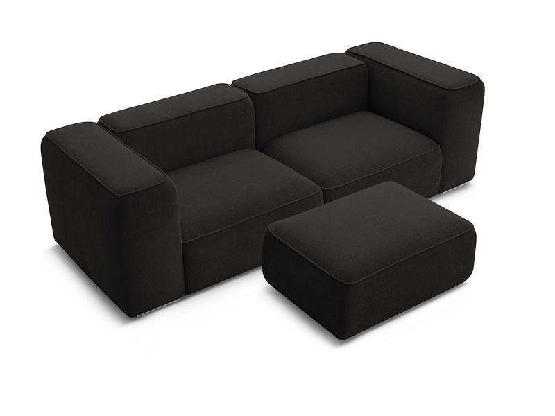 Divano 2 posti con pouf BOBOCHIC ZEPHYR