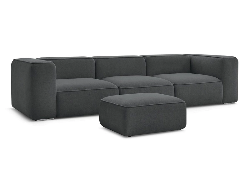 3er Sofa mit Hocker BOBOCHIC ZEPHYR