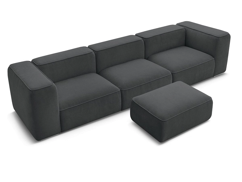 3er Sofa mit Hocker BOBOCHIC ZEPHYR