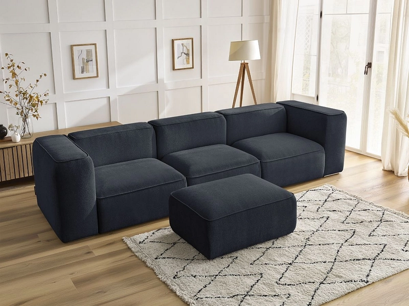 Divano 3 posti con pouf BOBOCHIC ZEPHYR