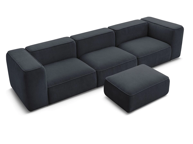 Divano 3 posti con pouf BOBOCHIC ZEPHYR