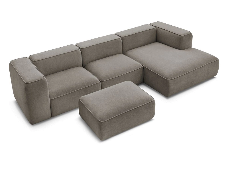 Divano ad angolo con pouf BOBOCHIC ZEPHYR