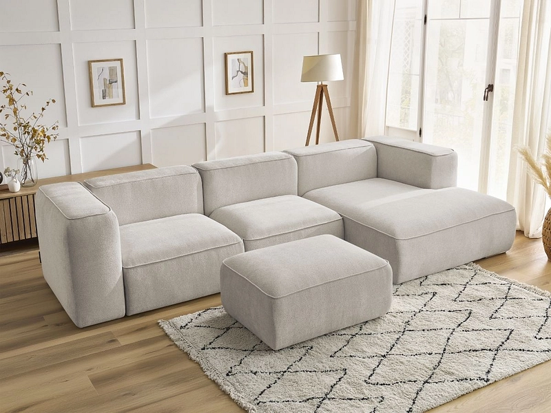 Ecksofa mit Hocker BOBOCHIC ZEPHYR