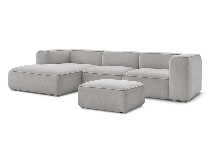 Canapé d'angle avec pouf BOBOCHIC ZEPHYR