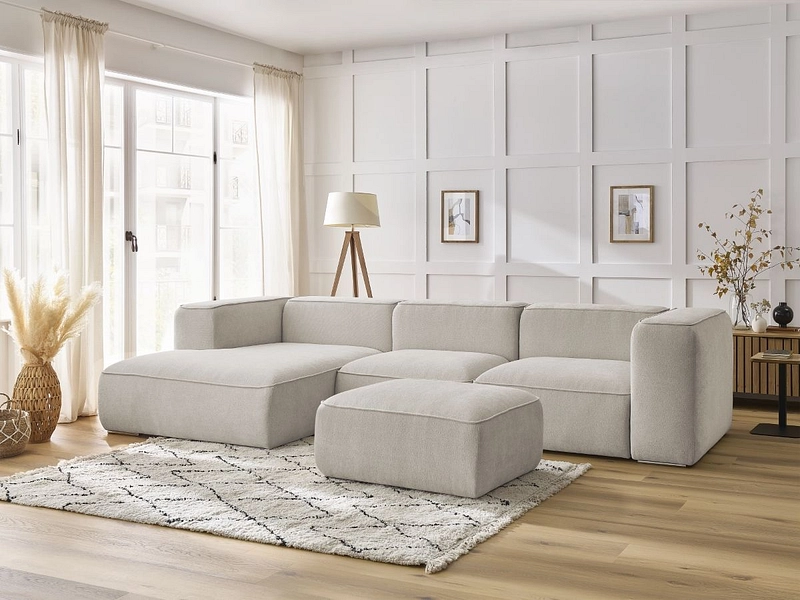 Ecksofa mit Hocker BOBOCHIC ZEPHYR