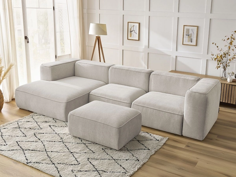 Ecksofa mit Hocker BOBOCHIC ZEPHYR