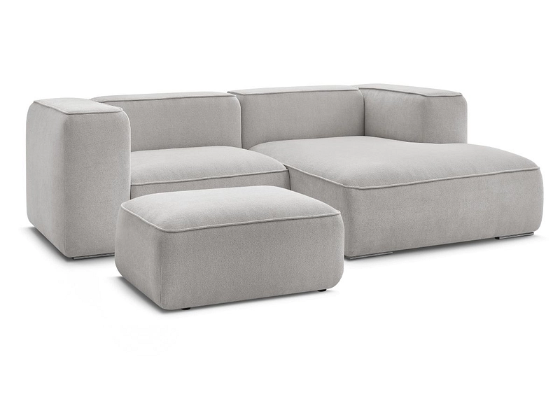 Canapé d'angle avec pouf BOBOCHIC ZEPHYR