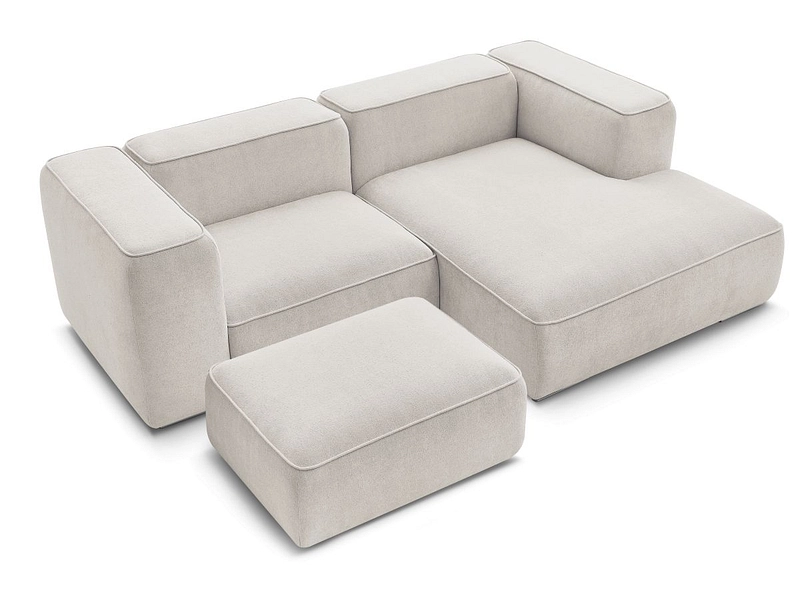 Ecksofa mit Hocker BOBOCHIC ZEPHYR