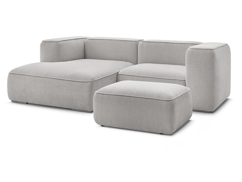 Canapé d'angle avec pouf BOBOCHIC ZEPHYR