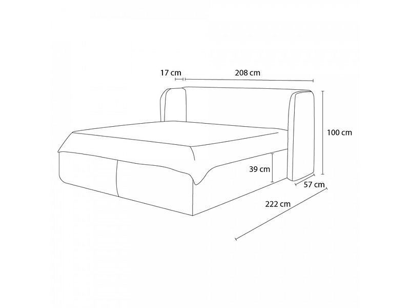 Letto contenitore BOBOCHIC LOUISE