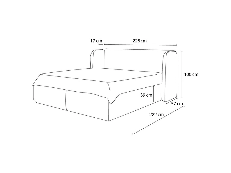 Letto contenitore BOBOCHIC LOUISE