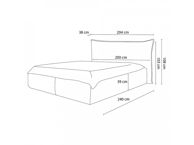 Letto contenitore BOBOCHIC JADE