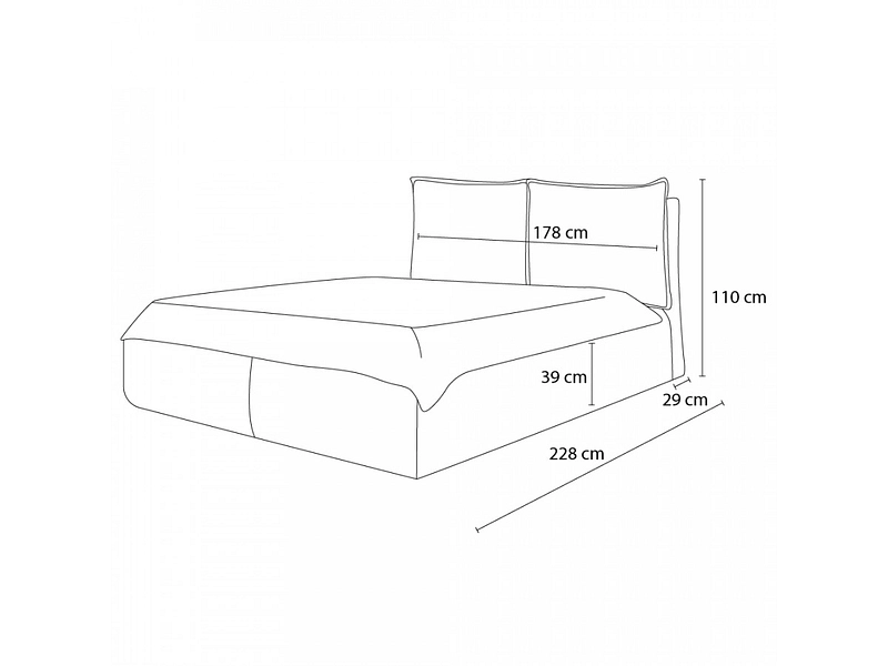 Letto contenitore BOBOCHIC GARANCE