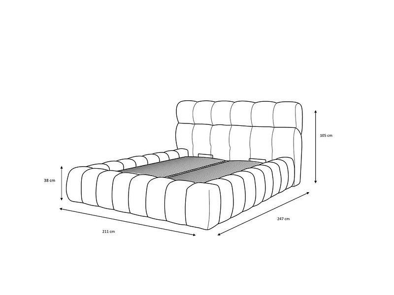 Letto contenitore BOBOCHIC MONT-BLANC