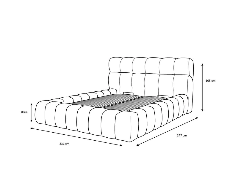 Letto contenitore BOBOCHIC MONT-BLANC