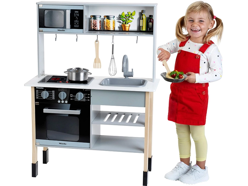 Küche für Kinder MIELE silberfarben