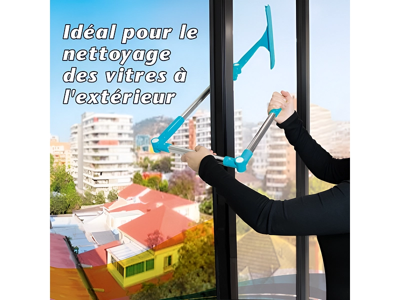 Nettoyeur à vitre aluminium bleu clair