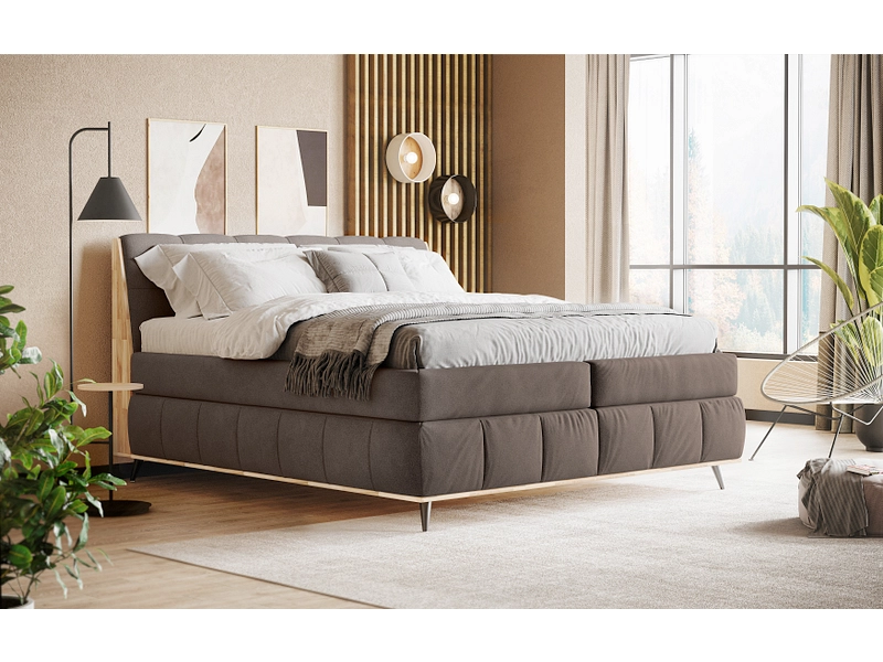 Boxspring LISA marrone