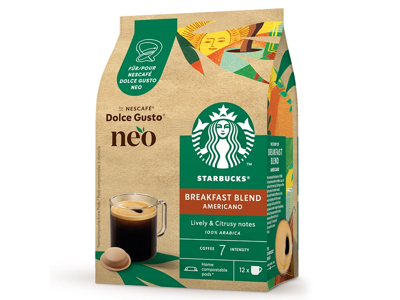 Capsule di caffè NEO Capsule NESTLE DOLCE GUSTO STARBUCKS® Breakfast Blend Americano