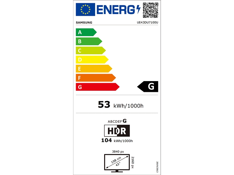 TV LED SAMSUNG 43''/109 cm