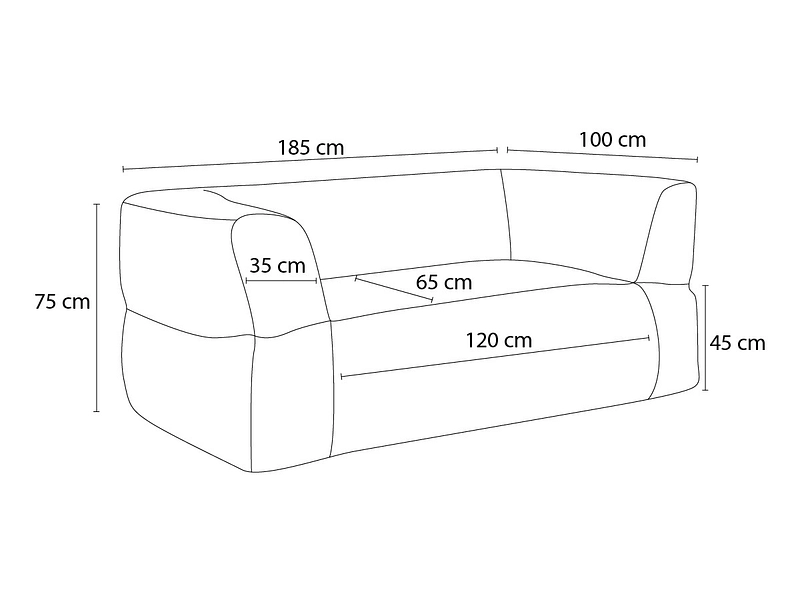 2er Gartensofa BOBOCHIC NOUR