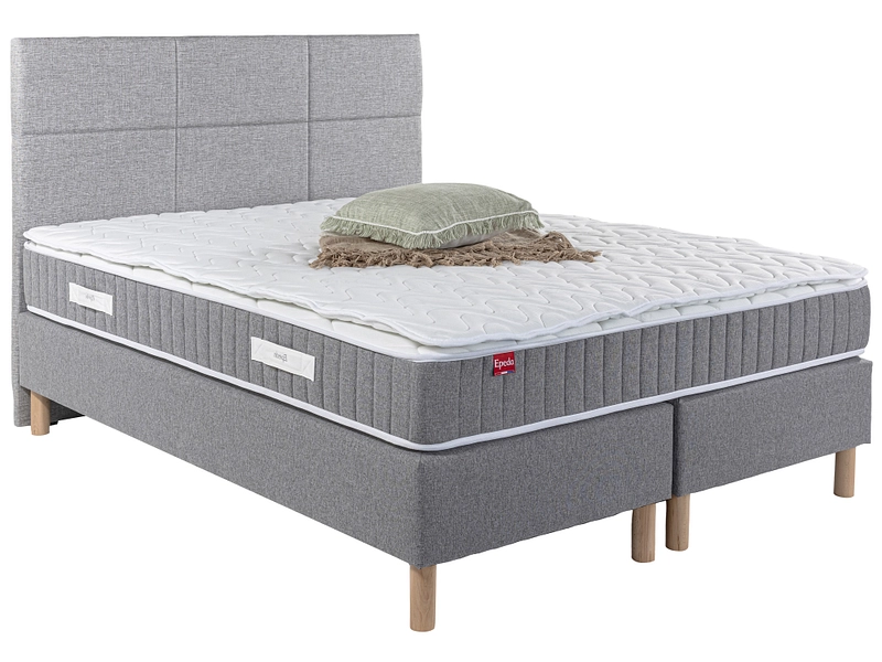 Boxspring EPEDA AVORIAZ grigio chiaro