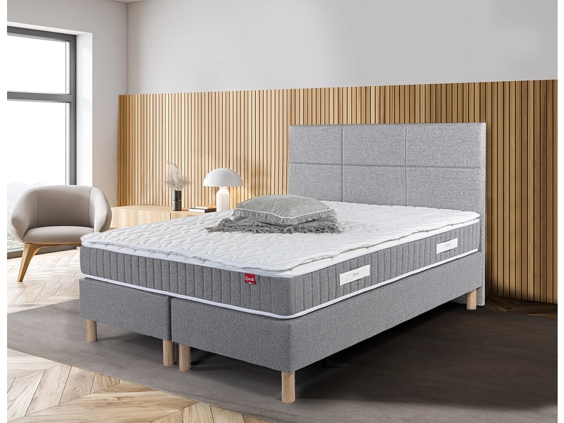 Boxspring EPEDA AVORIAZ grigio chiaro