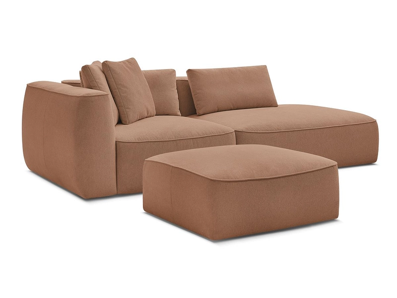 3er Sofa mit Hocker BOBOCHIC LEOPOLD