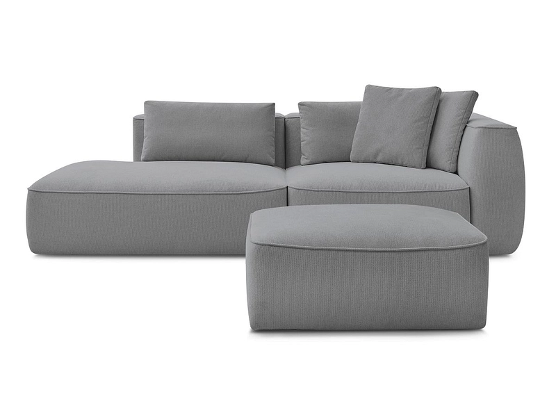 3er Sofa mit Hocker BOBOCHIC LEOPOLD