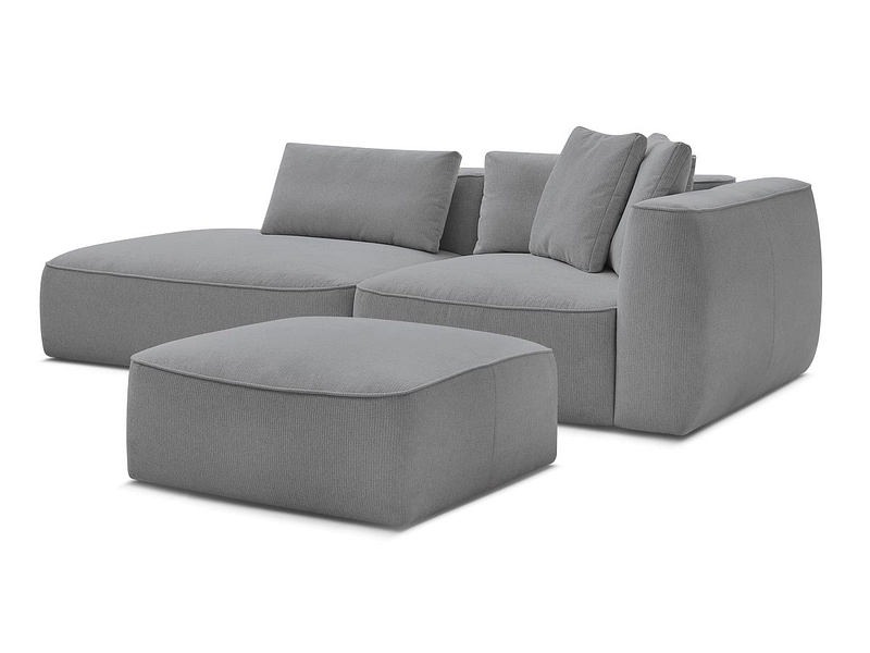 3er Sofa mit Hocker BOBOCHIC LEOPOLD