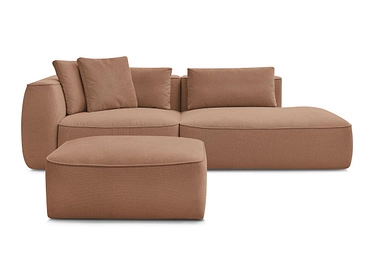 3er Sofa mit Hocker BOBOCHIC LEOPOLD