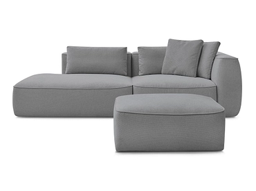 3er Sofa mit Hocker BOBOCHIC LEOPOLD