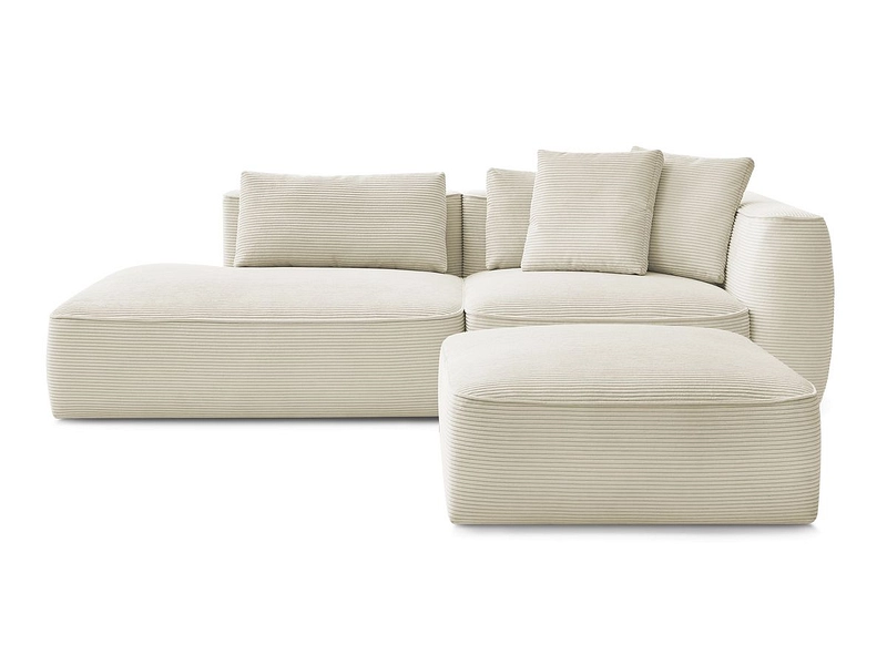 3er Sofa mit Hocker BOBOCHIC LEOPOLD