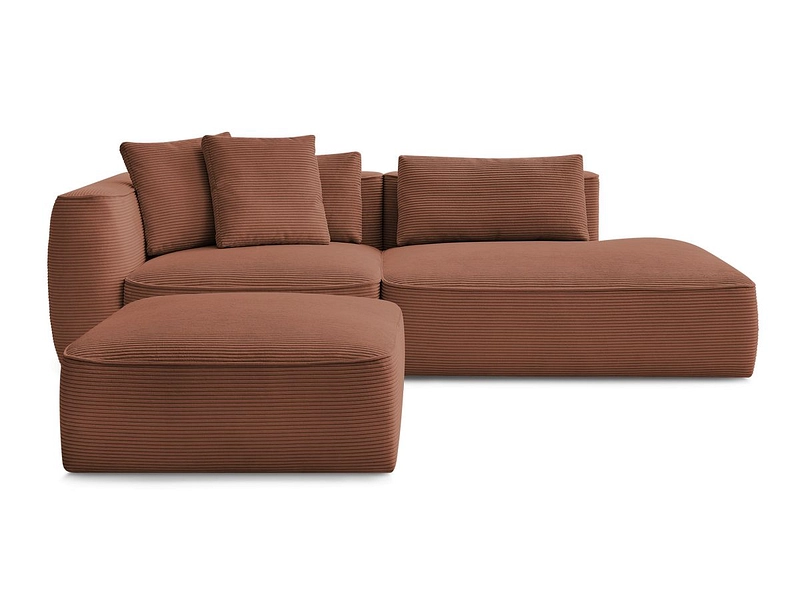 3er Sofa mit Hocker BOBOCHIC LEOPOLD