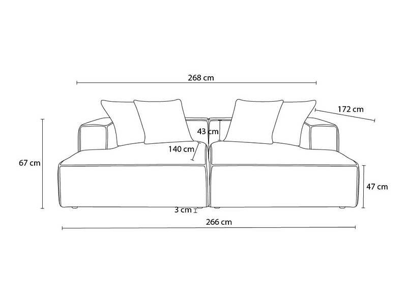 Sofa BOBOCHIC NINA