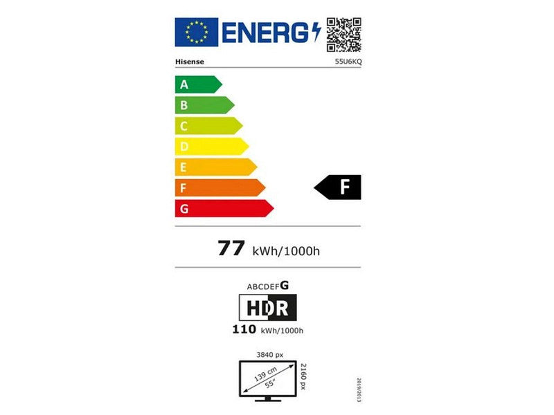 TV LED HISENSE 55''/139 cm