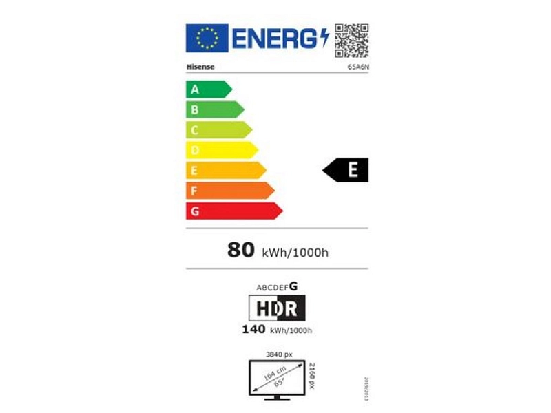 TV LED HISENSE 65''/164 cm