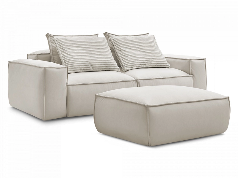 3er Sofa mit Hocker BOBOCHIC BOHEME