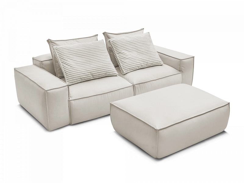 3er Sofa mit Hocker BOBOCHIC BOHEME