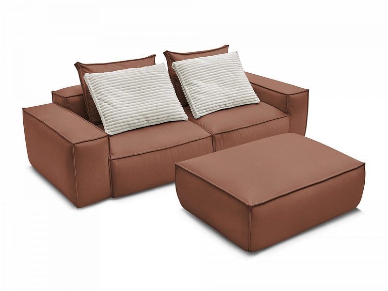 3er Sofa mit Hocker BOBOCHIC BOHEME