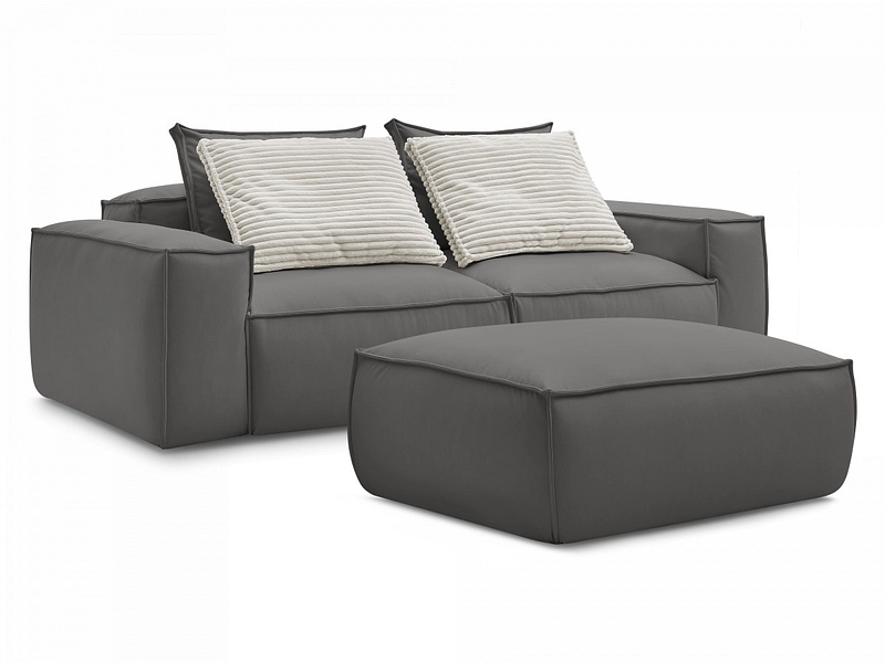 3er Sofa mit Hocker BOBOCHIC BOHEME